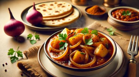 Aloo Pyaz Ki Sabzi (Potato and Onion Curry) – A Simple and Flavorful Delight