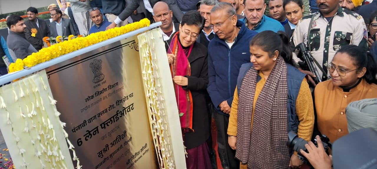 Delhi Chief Minister Atishi Officially Opens Punjabi Bagh Flyover, Projected to Save 1.8 Million Liters of Fuel Annually