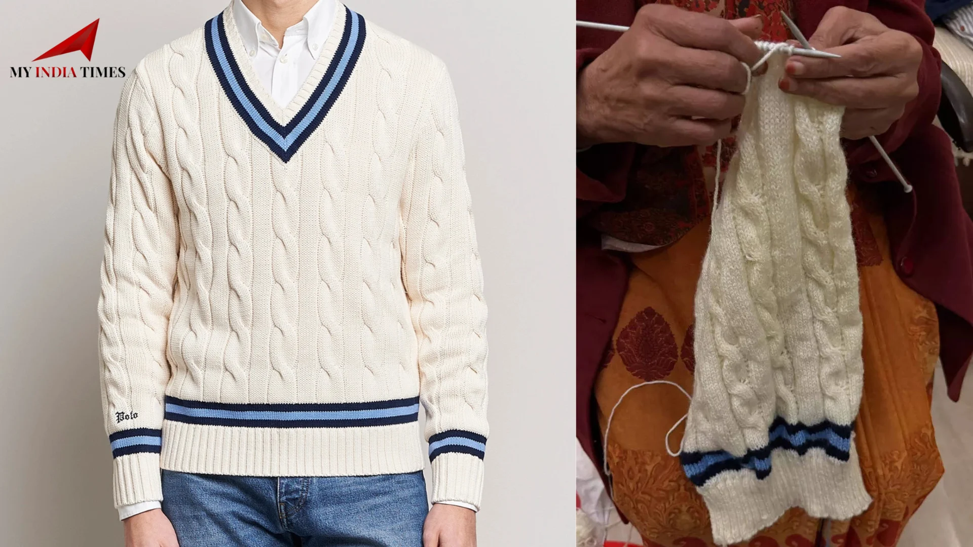 Indian Mother’s Heartwarming Gesture: Knitting a Ralph Lauren Sweater Replica for Her Son