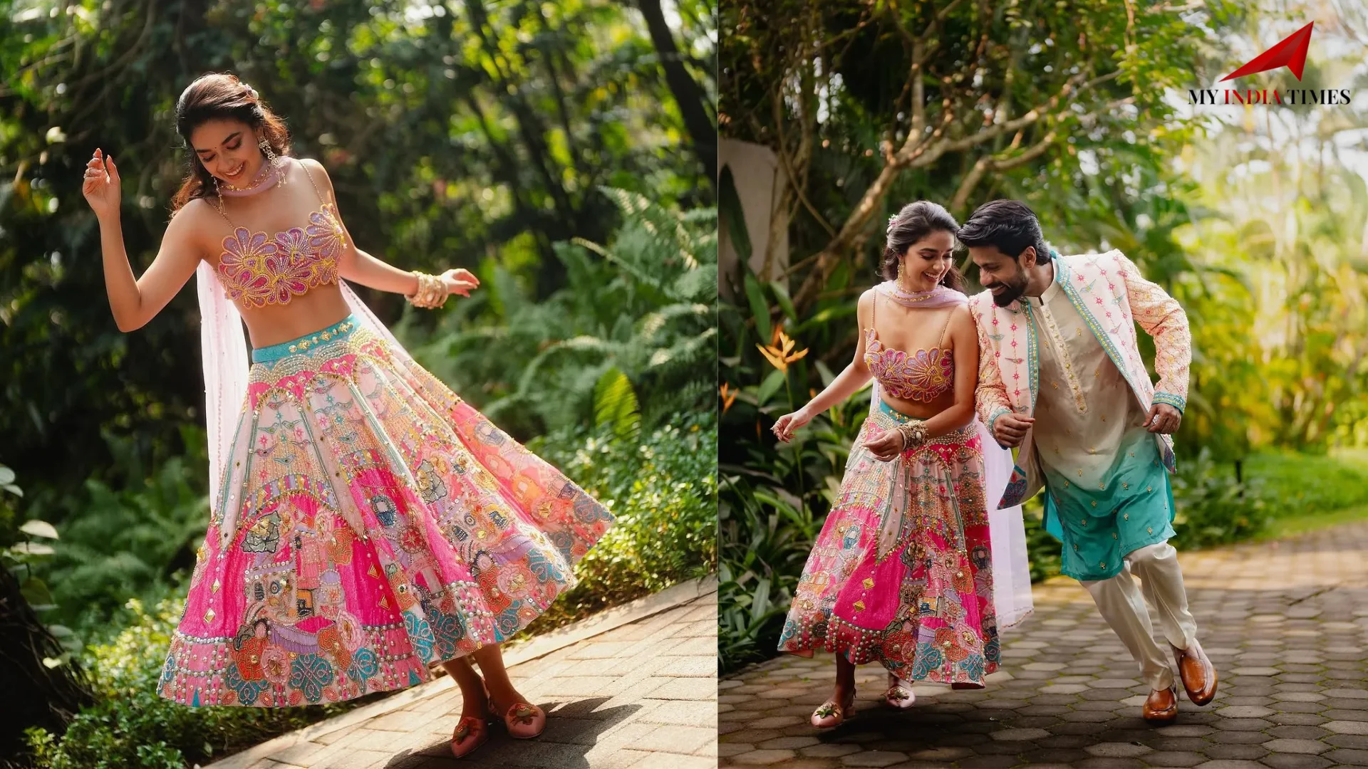 Inside Photos of Keerthy Suresh & Antony Thattil’s Vibrant Mehendi Ceremony