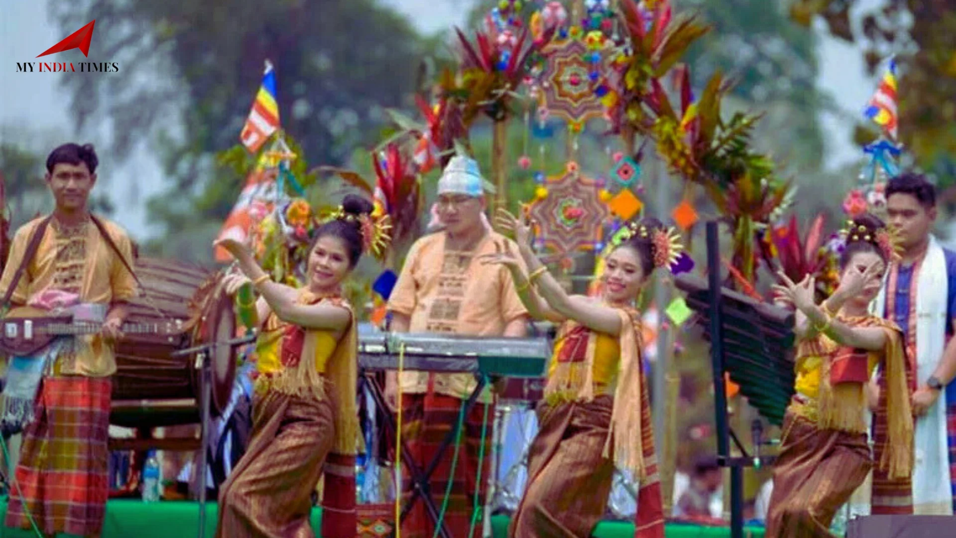 Arunachal: Chowna Mein Kicks Off International Maha Sangken Festival with Spiritual Grandeur at Golden Pagoda, Namsai