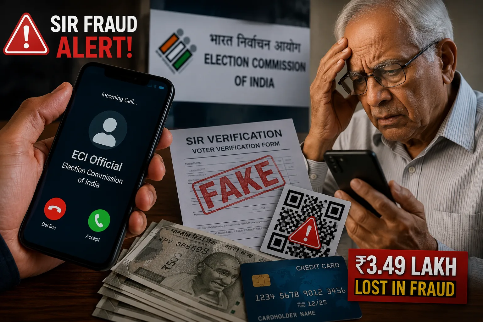 SIR Fraud Alert: Bengaluru Man Loses ₹3.49 Lakh to Fake ECI Officials, Heres How Scammers Trap Voters