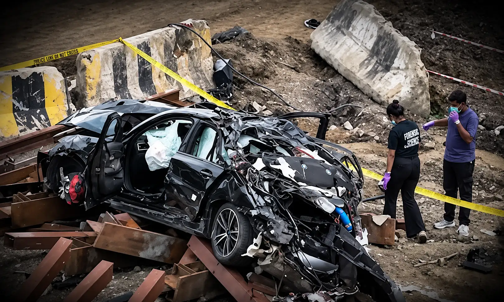 Mumbai Coastal Road BMW Crash: Car Suspected to Be Travelling at 120 kmph, Speed Limit Was 80 kmph