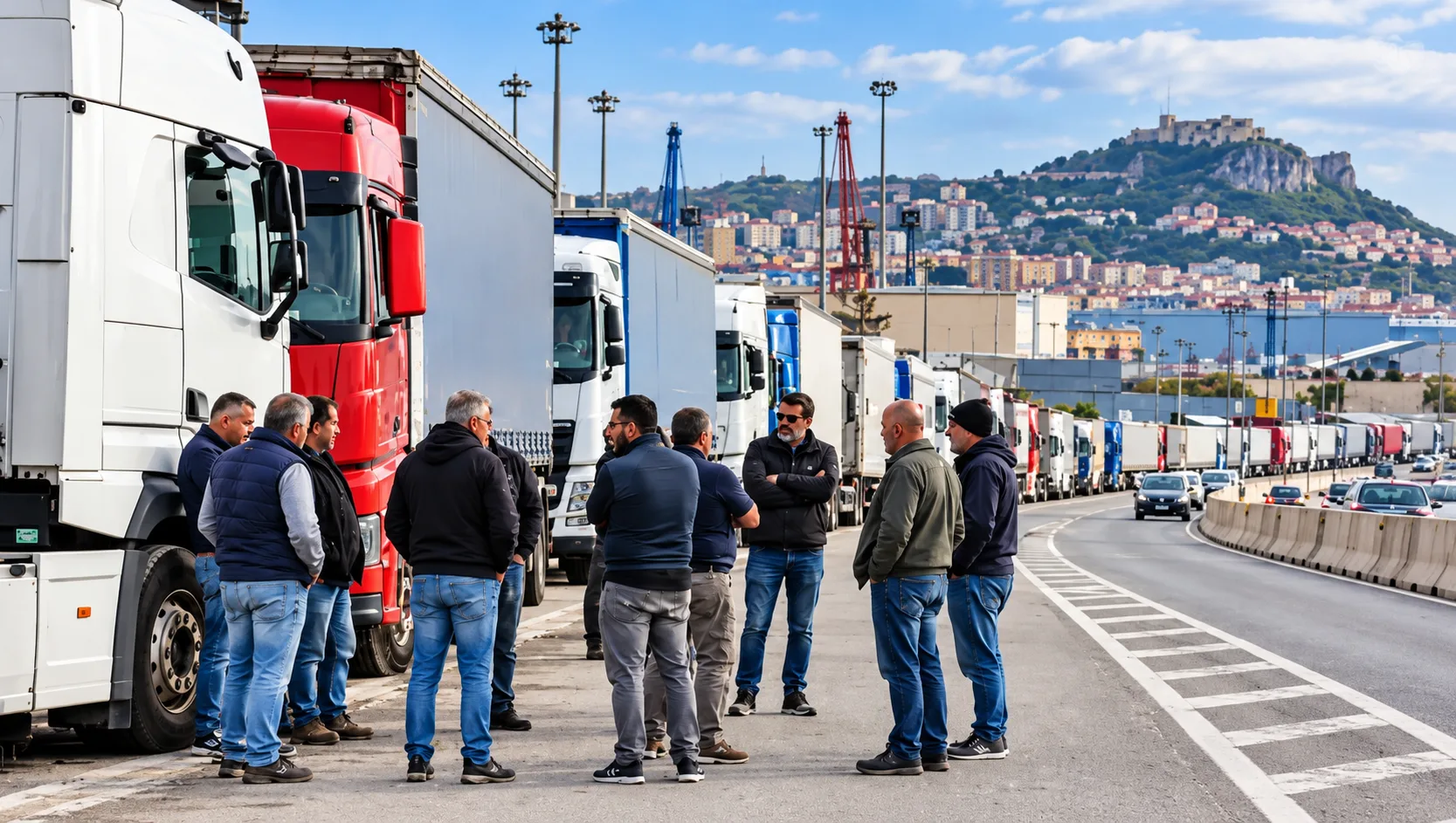 Italy Truckers Protest Over Diesel Prices Disrupts Food Transport as Tomatoes Rot